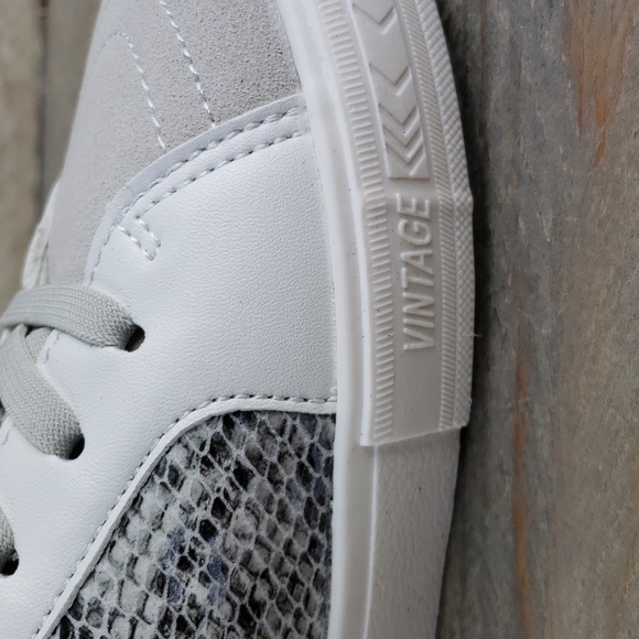 Vintage Havana Dayna High Top Snakeskin Zip Sneakers Two Laces - Picture 6 of 9